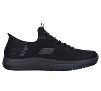 Skechers Uomo Slip-ins Work Slip Resistant: Summits - Colsin Sneaker in Nero, Taglia 42.5