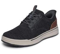 Skechers Uomo Sterling Ramone Slip-In ALLENATRICE, Black Knitted Mesh, 45.5 EU