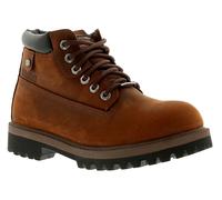 Skechers Uomo Stivali Eleganti Sergeants Verdict Pelle con Lacci Marrone UK Size