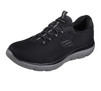 Skechers Uomo Summits 52811 Scarpe da ginnastica, Black Mesh/Charcoal Trim, 39.5 EU
