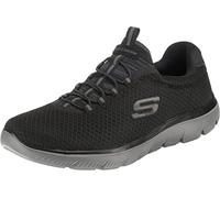 Skechers Uomo Summits 52811 Scarpe da ginnastica, Black Mesh/Charcoal Trim, 46 EU