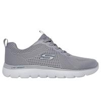 Skechers Uomo Summits - Eckler Sneaker in Grigio/Blu Navy Blue, Taglia 43, Vegan