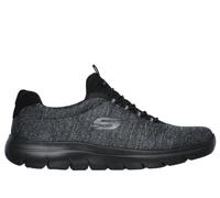 Skechers Uomo Summits - Forton Sneaker in Nero, Taglia 42 Wide , Vegan