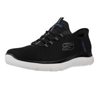 Skechers Uomo Summits High Range Slip-In ALLENATRICE, Black Mesh/Wht Trim, 45 EU