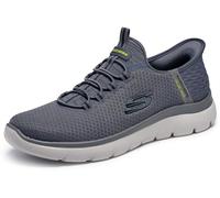 Skechers Uomo Summits High Range Slip-in ALLENATRICE, Charcoal Mesh/Trim, 42 EU Large