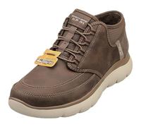 Skechers Uomo Summits Siegul Slip-In ALLENATRICE, Chocolate Suede/Trim, 45 EU