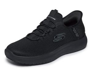 Skechers Uomo Summits SR Colsin Scarpe da Lavoro, Black Textile, 45.5 EU
