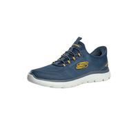 Skechers Uomo Summits Top Rate Scarpe da Allenamento, Navy Mesh/Yellow TPU, 45.5 EU