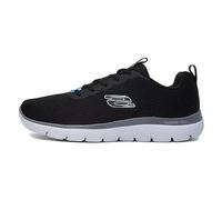 Skechers Uomo Summits Torre Scarpe da ginnastica, Black Mesh/Charcoal Trim, 41 EU