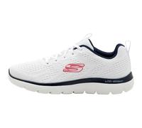 Skechers Uomo Summits Torre Scarpe da ginnastica, White Mesh/Navy Trim, 44 EU