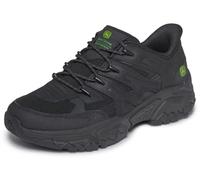 Skechers Uomo Terraform Pierce Sneaker, Black Leather Synthetic Textile, 44 EU