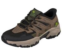 Skechers Uomo Terraform Pierce Sneaker, Brown Leather Synthetic Textile Black Trim, 48.5 EU