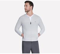 Skechers Uomo The Hoodless felpa con cappuccio Ottoman Giacca in Bianco/Talpa, Taglia 2XL