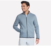 Skechers Uomo The Hoodless felpa con cappuccio Ottoman Giacca in Blu/Porpora, Taglia XL