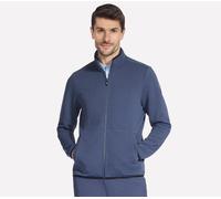 Skechers Uomo The Hoodless felpa con cappuccio Ottoman Giacca in Blu/Rosso, Taglia Piccolo