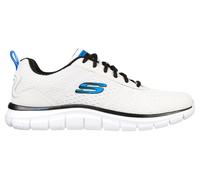 Skechers Uomo Track - Ripkent Sneaker in Bianco/Nero, Taglia 41, Vegan