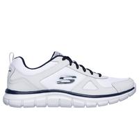 Skechers Uomo Track Sneaker in Bianco/Blu Navy Blue, Taglia 42.5