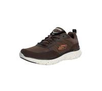 Skechers Uomo Trainer-Flex Advantage 5.0, Scarpe da Ginnastica, Marrone Suede Mesh Duraleather Nero Trim, 41 EU