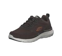 Skechers Uomo Trainer-Flex Advantage 5.0, Scarpe da Ginnastica, Marrone Suede Mesh Duraleather Nero Trim, 40 EU