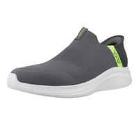 Skechers Uomo Ultra Flex 3.0 Smooth Step Slip-In ALLENATRICE, Grey Knit/Trim, 39.5 EU