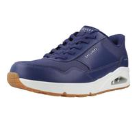 Skechers Uomo Uno BANKSIA Scarpe da Allenamento, Navy Duraleather/Mesh, 45 EU