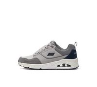 Skechers Sneakers Uomo Uno Retro One 183020/GRY Grigio pelle e suede/mesh 46