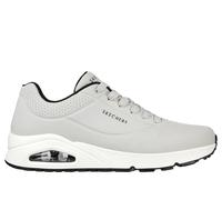 Skechers Uomo UNO - Stand On Air Sneaker in Grigio Chiaro/Nero, Taglia 42