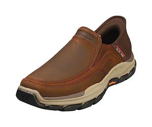Skechers Uomo USA Respected - Elgin 204810 Scarpe, Marrone Scuro, 9