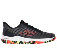 Skechers Uomo Viper Court Pro 2.0 - Pickleball Sneaker in Nero, Taglia 45.5, Arch Fit