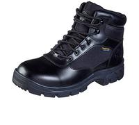 Skechers Uomo Wascana Benen Boots, Black Leather W Textile, 49.5 EU