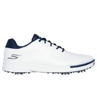 Skechers Uomo Waterproof: GO GOLF Tempo Shoes in Bianco/Blu Navy Blue, Taglia 45