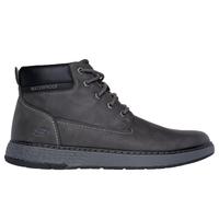 Skechers Uomo Waterproof Relaxed Fit: Garlan - Deno Shoes in Carbone, Taglia 41