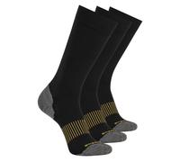 Skechers Uomo Work: 3 Pack uomo's Over Calf Compression Calze in Nero, Taglia Largo