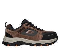 Skechers Uomo Work: Greetah Comp Toe Sneaker in Marrone/Nero, Taglia 46