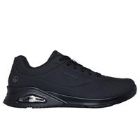 Skechers Uomo Work Slip-Resistant Relaxed Fit: UNO - Sutal Sneaker in Nero, Taglia 48.5