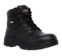 Skechers Stivali Workshire per lavori industriali Uomo Pelle nera goffrata Taglia 43 EU