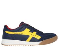 Skechers Uomo Zinger - Manzanilla Totale Sneaker in Blu Navy Blue/Giallo, Taglia 42.5
