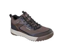 Skechers Urban Street Hiker, Scarpe da Ginnastica Uomo, Brown Leather/Textile/Trim, 48.5 EU