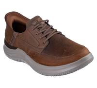 Skechers USA Men's Hasting Rory, Scarpe da Ginnastica Uomo, Dark Brown Synthetic/Leather, 41.5 EU