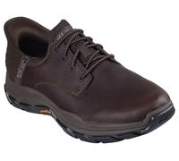 Skechers USA Men's Mocassini Garrett rispettati, Rosso/Marrone., 43 EU