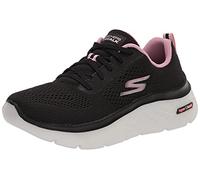Skechers Vai A Piedi Hyper Burst, Scarpe per jogging su strada Donna, Tessuto Nero Con Finiture Rosa, 38 EU