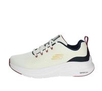 Skechers Vapor Foam, Sneaker Uomo, White Mesh/Synthetic/Navy Red Trim, 44 EU