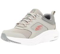 Skechers Vapore Schiuma Newmatic, Sneaker Uomo, Grigio Duraleather Mesh Rosso Trim, 45.5 EU
