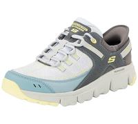 Skechers, VERTICE A Donna, Blue Synthetic Mesh Yellowtrim, 35.5 EU