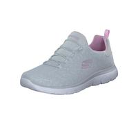Skechers Vertici, Sneaker Donna, Grigio Chiaro Mesh Lavanda Trim, 39 EU