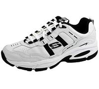 Skechers Vigor 2.0 Serpentine, Sneaker Uomo, Bianco Blu Marino., 41 EU