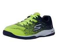 Skechers Viper Court Pickleball, Sneaker Uomo, Yellow Synthetic/Mesh/Navy Trim, 47 EU