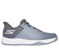 Skechers Viper Court Reload - Sneaker da uomo, senza lacci, mani libere, Grigio/Carbone, 45.5 EU