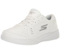 Skechers Viper Court Smash, Sneaker Donna, White/Silver Synthetic, 37 EU