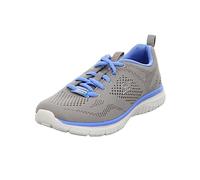 Skechers Virtù Gentile Favore, Sneaker Donna, Gray Mesh Blue Trim, 35.5 EU